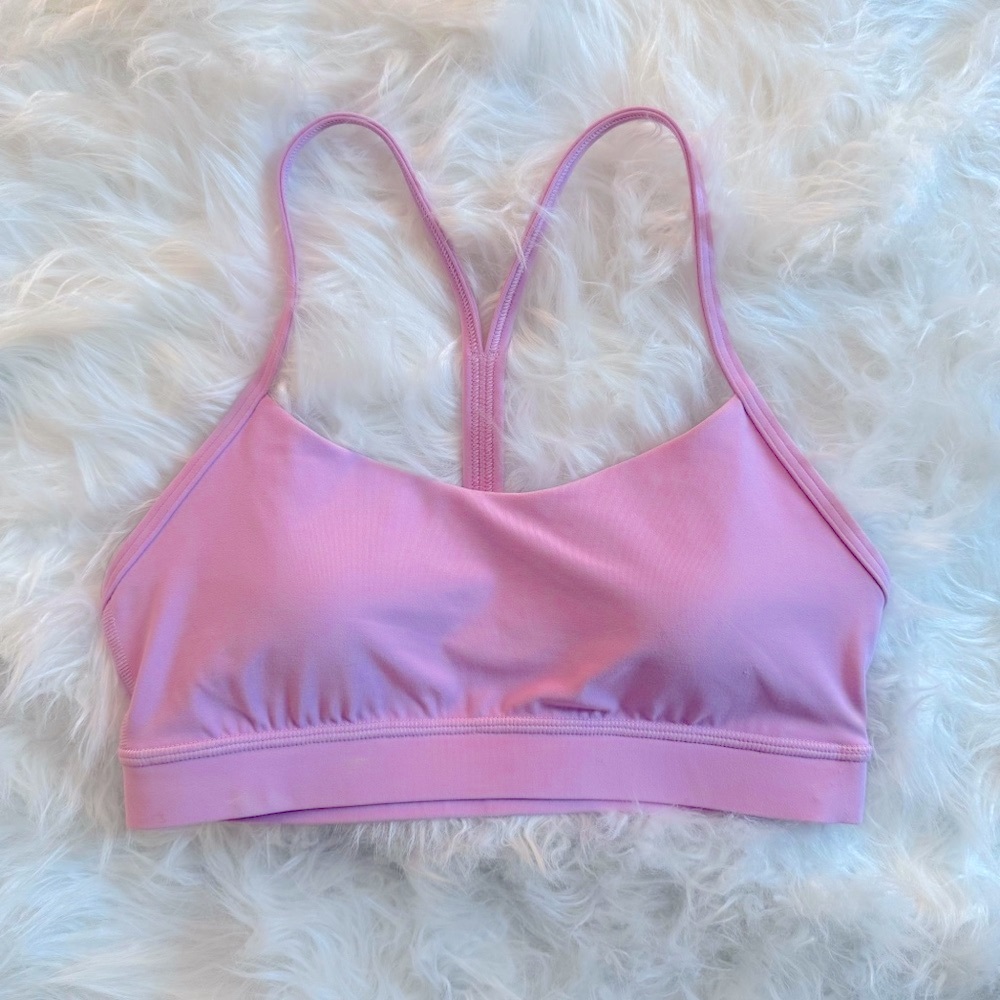 Lululemon Vita Pink Flow Y Sports Bra